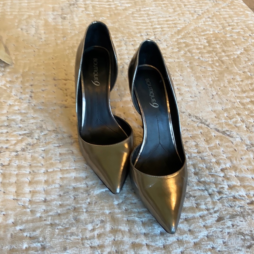 Boutique 9 Metallic silver/bronze Heels